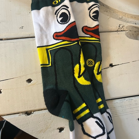 Duck Graphic Socks - Green and White - Picture 2 of 3